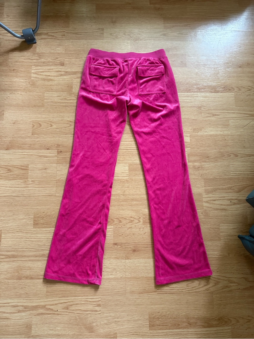 Vintage Y2K Beta House Hot Pink Velour Track Pants Low Rise S